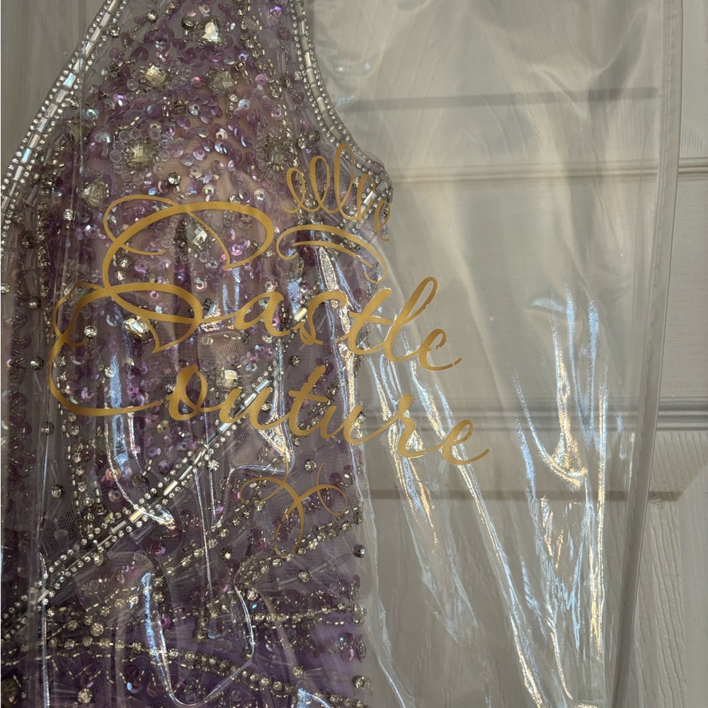 Jovani Lavender Dress with Beaded Detail
